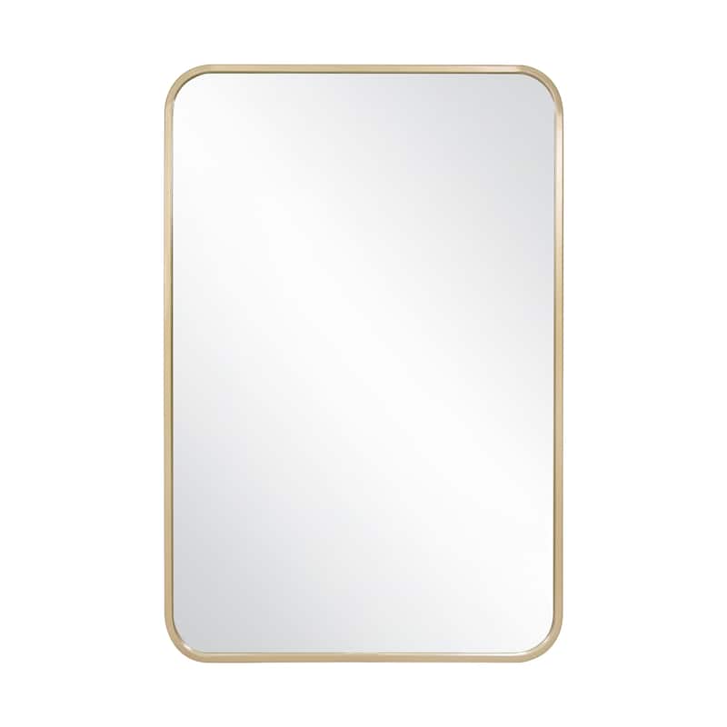 Design House Isla Modern Metal Framed Rectangle Wall Mounted Accent Mirror
