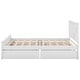 preview thumbnail 10 of 11, Queen Platform Bed with 4 Drawers, Headboard & Support Legs, White