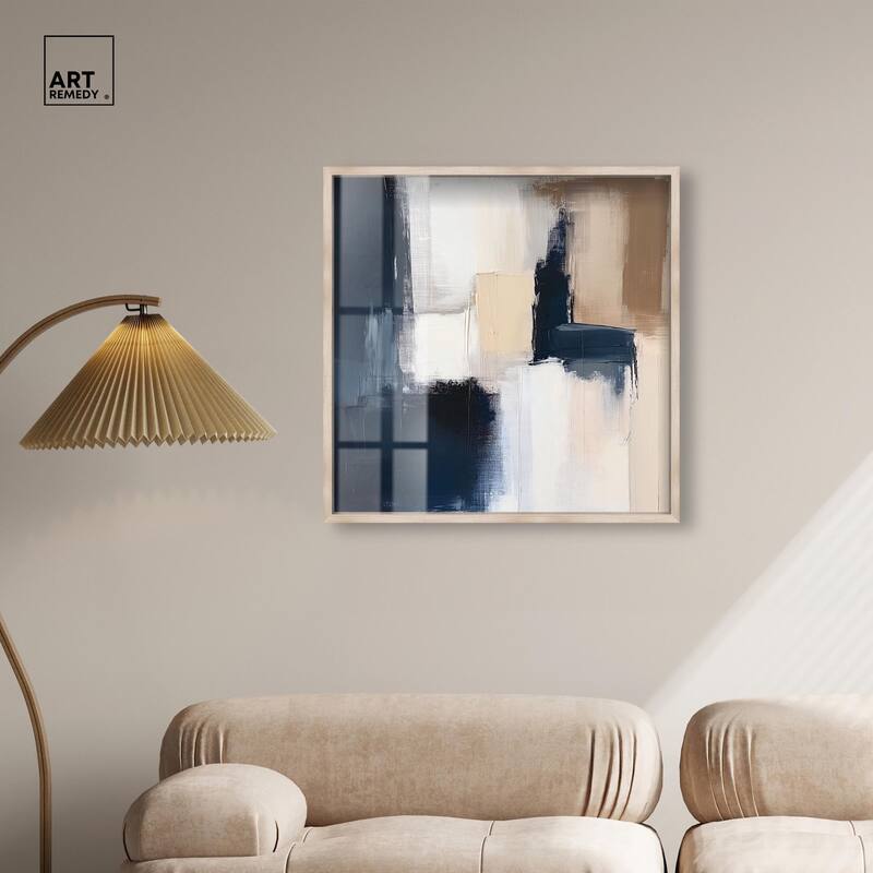 Blue Mood Depth I Shadowbox by Art Remedy