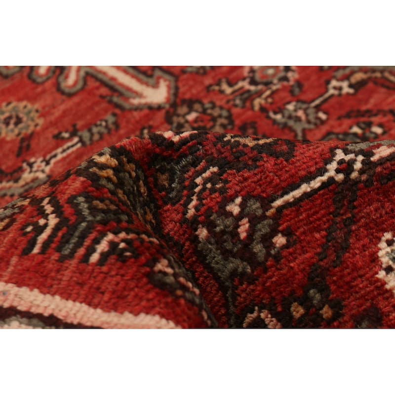 ECARPETGALLERY Hand-knotted Andelz Red Wool Rug - 2'11 x 8'8