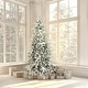 preview thumbnail 12 of 15, Fraser Hill Farm 10-Ft. Flocked Mountain Pine Christmas Tree - Snow