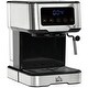 preview thumbnail 2 of 7, HOMCOM 1-2 Cup Stainless Steel Espresso Machine with Milk Frother Wand & Removable Water Tank, Coffee Gift