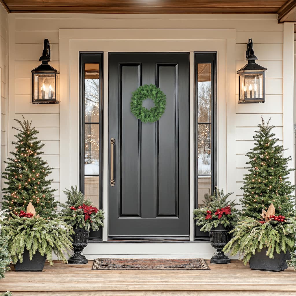 Colorado Spruce Artificial Christmas Wreath - 16" - Unlit