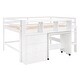 preview thumbnail 6 of 6, Versatile Full Loft Bed with Rolling Desk, Drawers, and Shelves