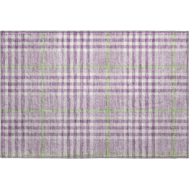 Premium Washable Super Soft Modern Plaid Mayfield Rug