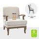 preview thumbnail 28 of 32, Rinaldo Farmhouse Polyester Armchair with Comfortable Backrest and Cushion by HULALA HOME