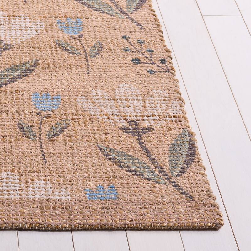 SAFAVIEH Handmade Saffron Kitty Jute & Chenille Rug