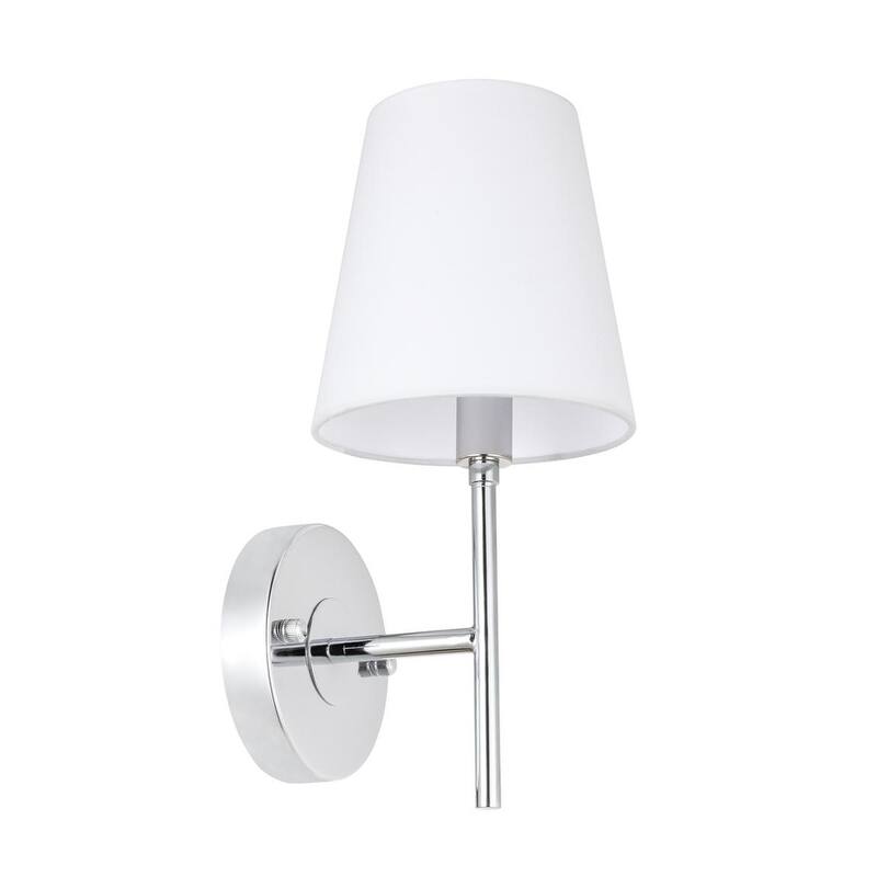 Carlton 1-light White Shade Wall Sconce