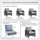 preview thumbnail 62 of 121, Gymojoy 24"x22"x6" Patio Thick Cushions & Pillows Set - Deep Seat Indoor/Outdoor Water & Fade Resistant