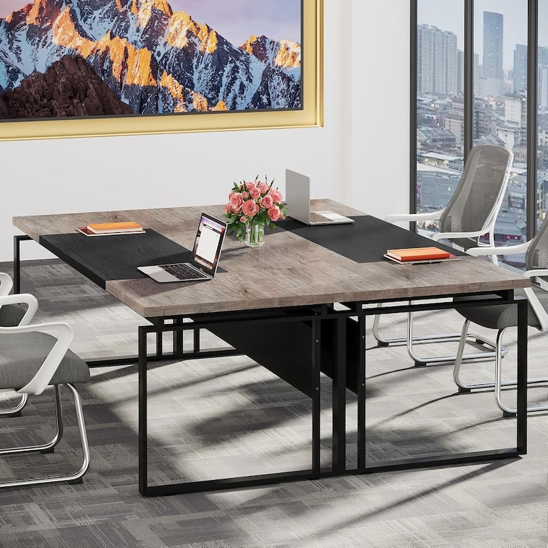 63" Modern Executive Desk/Table Home Office Computer/Writing Table with Sturdy Legs Workstation