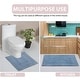preview thumbnail 48 of 58, Classy Bathmat Collection 100% Cotton Non-Slip Bathroom Rug Set, Machine Washable Bath Rug, 5 Piece Bath Mat Set with Contour