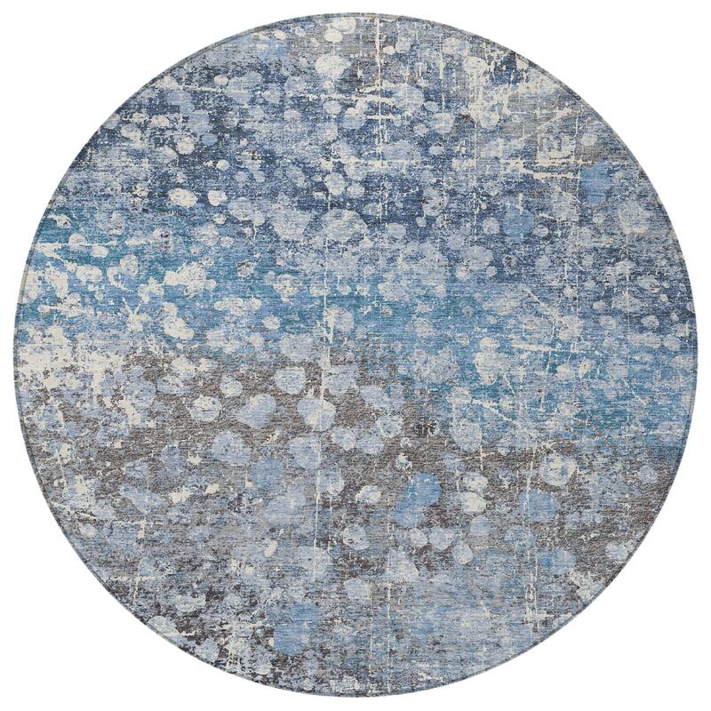 HomeRoots Abstract Transitional Rectangle Outdoor Rug