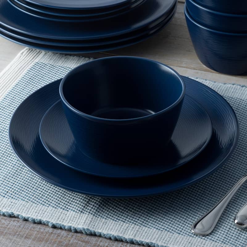 Noritake Colorscapes Swirl Set Of 4 Coupe Dinner Plates, 11"
