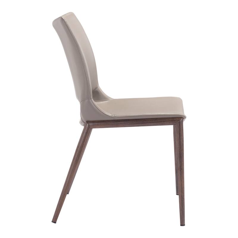 Ace Dining Chair Brown & Walnut
