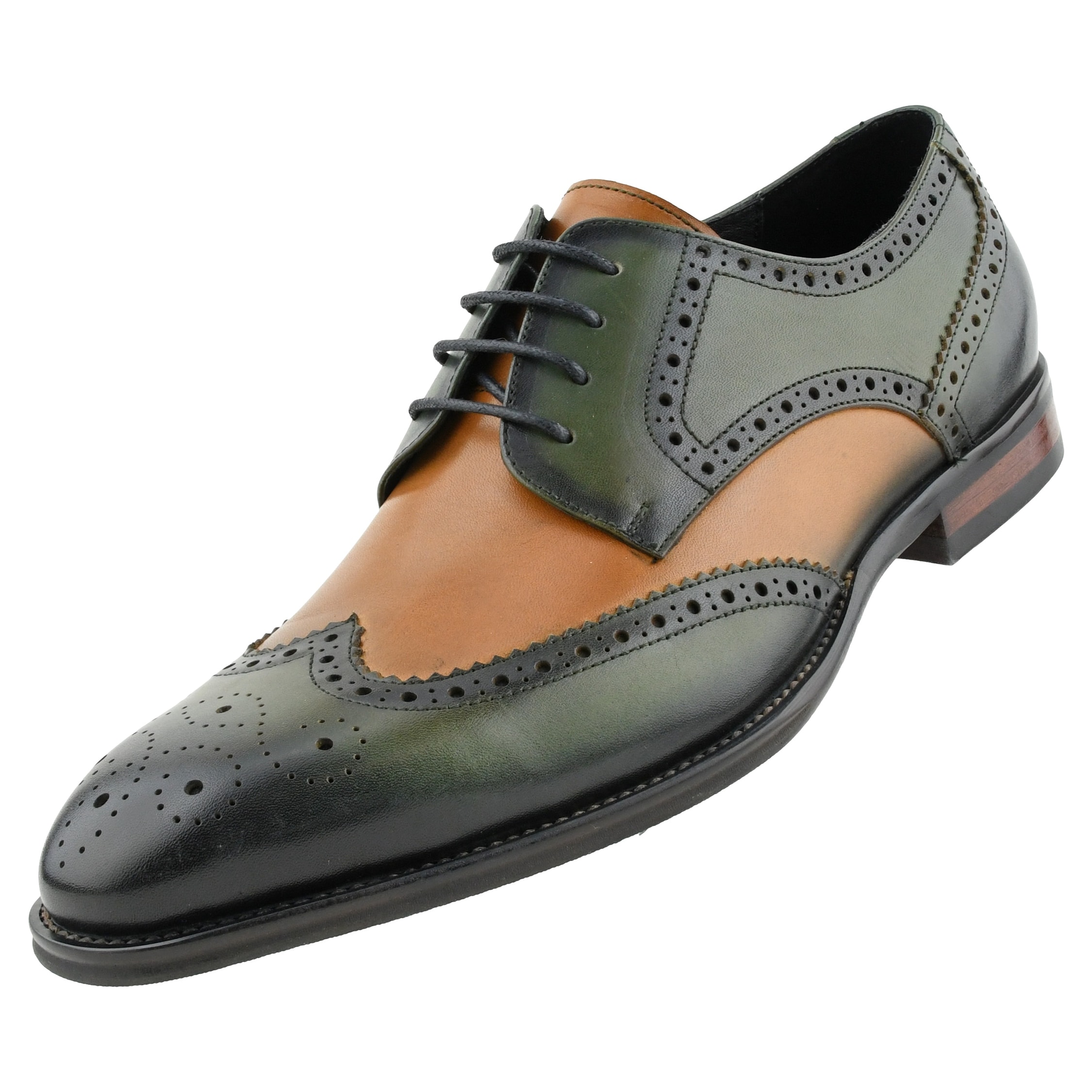 green oxford shoes