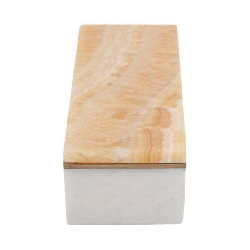 Marble Decorative Storage Box Lidded Keepsakes Jewelry Organizer