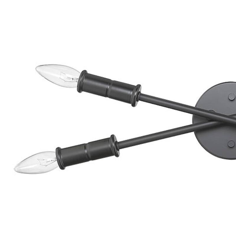 Carrington Small Matte Black Bulb Vanity or Sconce Mirror Light
