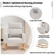 preview thumbnail 88 of 171, HOMYKA 28" Wide Rocking Chair for Nursery with Solid Wood Leg