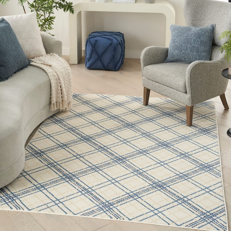 Nourison Jubilant Indoor Plaid Area Rug