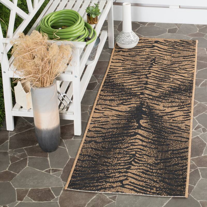 SAFAVIEH Courtyard Paulette Indoor/ Outdoor Waterproof Patio Backyard Rug