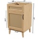 preview thumbnail 28 of 45, Javer Bohemian Rattan Freestanding 2-Shelf Bath Vanity Cabinet Base Only (Sink Basin not Included)