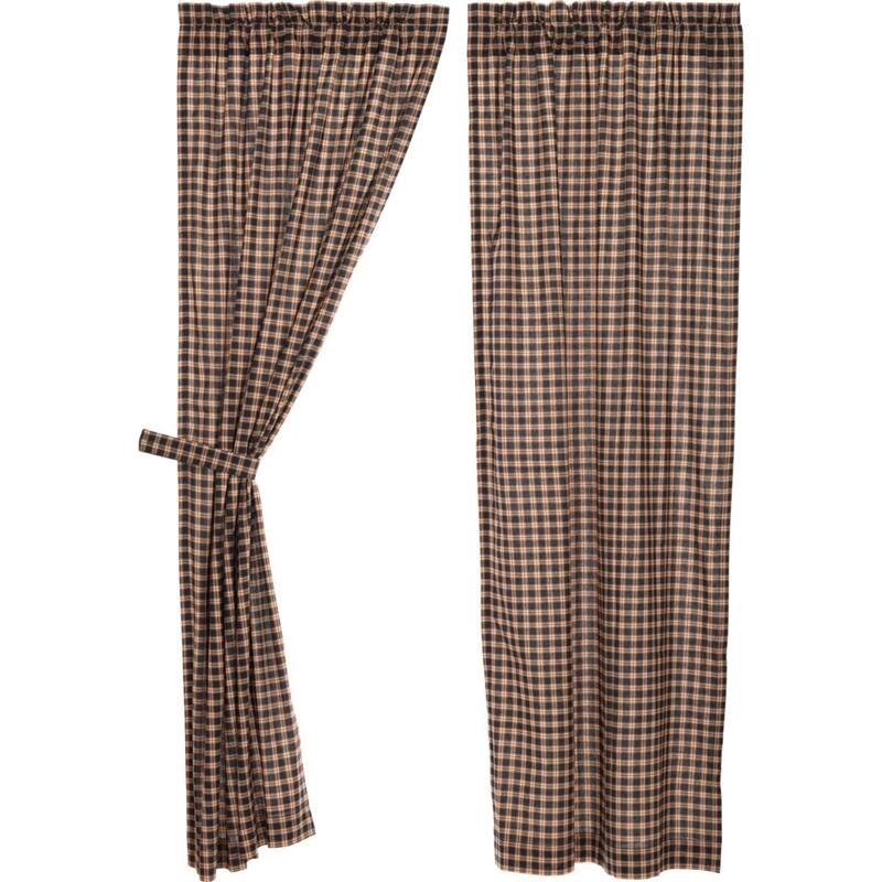 Bingham Star Panel Plaid Set of 2 84x40 - Panel 84x40