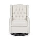 preview thumbnail 18 of 44, Mohaven Contemporary Tufted Wingback Swivel Recliner by Christopher Knight Home