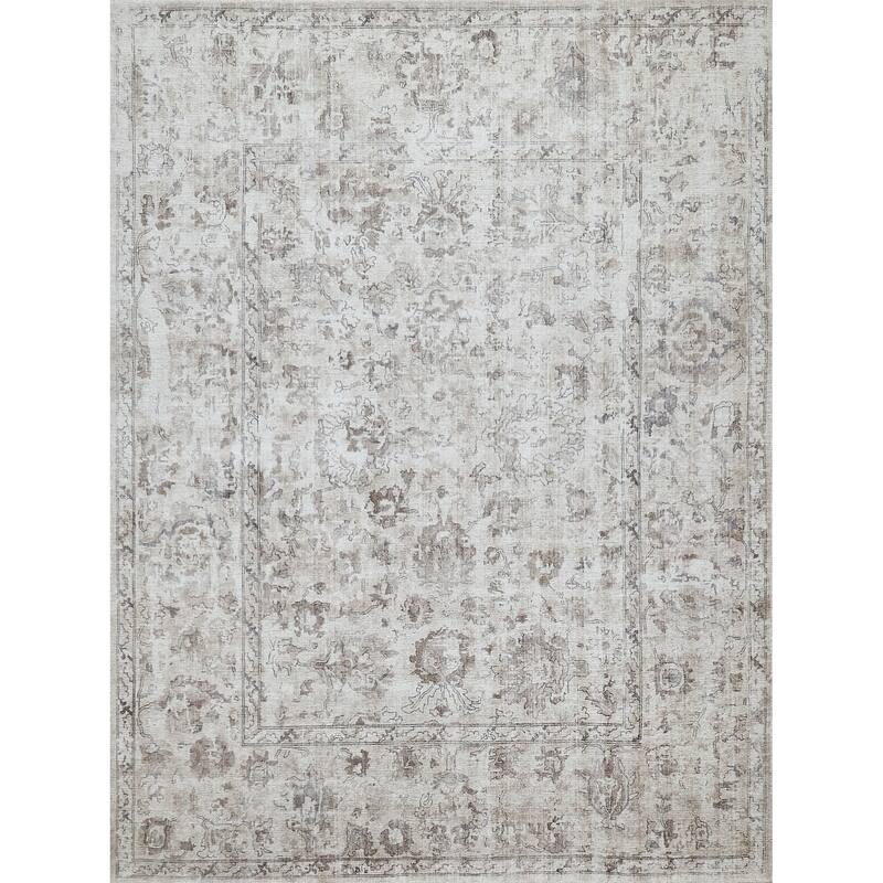 EXQUISITE RUGS Dorchester Hand-loomed Wool/Bamboo Silk Beige/Brown Area Rug.