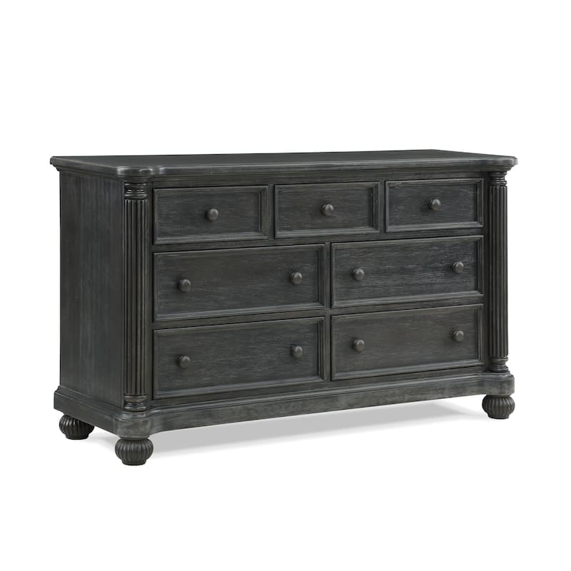 Kingsley Charleston 7 Drawer Dresser - Weathered Woodland