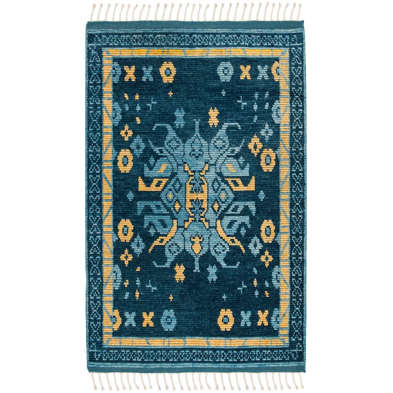 SAFAVIEH Hand-knotted Kenya Bjartey Southwestern Tribal Wool Rug