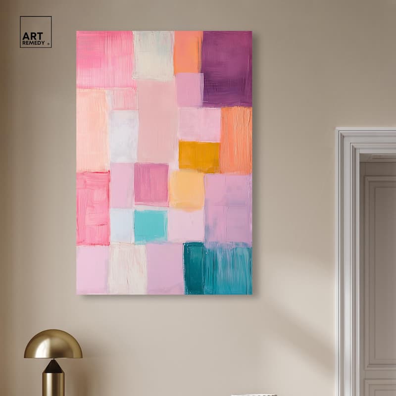 Color Squares III Canvas by Art Remedy, Gallery Wrapped