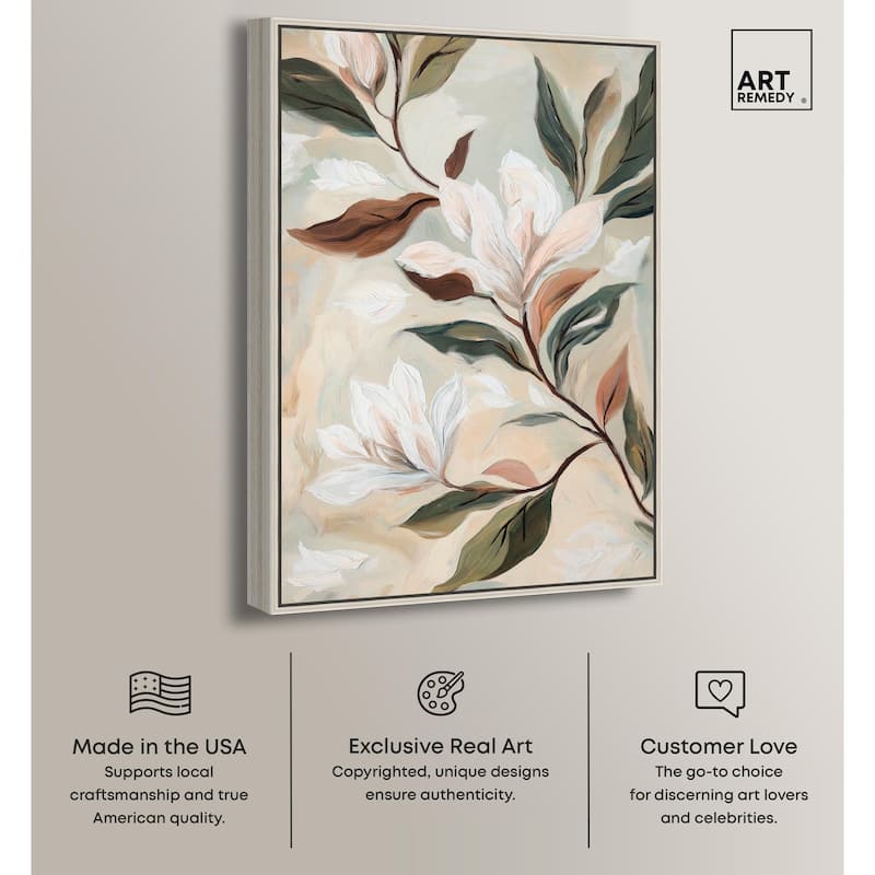 Soft Magnolia II Canvas by Art Remedy
