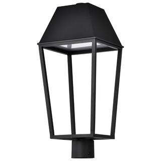 Colt 10 Watt LED Outdoor Post Lantern Matte Black Finish