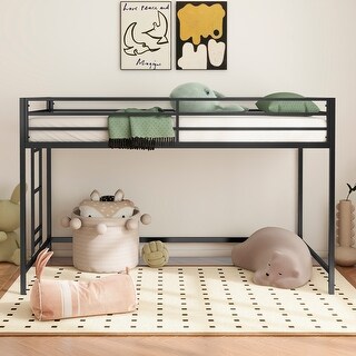 Twin loft bunk black