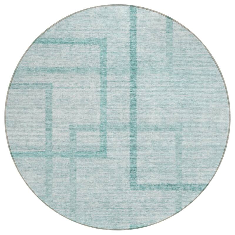 HomeRoots Geometric Transitional Rectangle Outdoor Rug