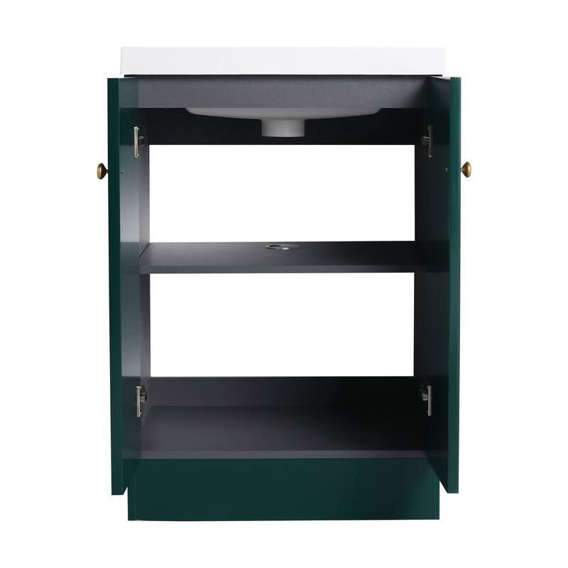 Beingnext 24"/30"/36" Bathroom Vanity with Sink, Freestanding Bathroom Vanity with Soft Close Door and Adjustable Shelf