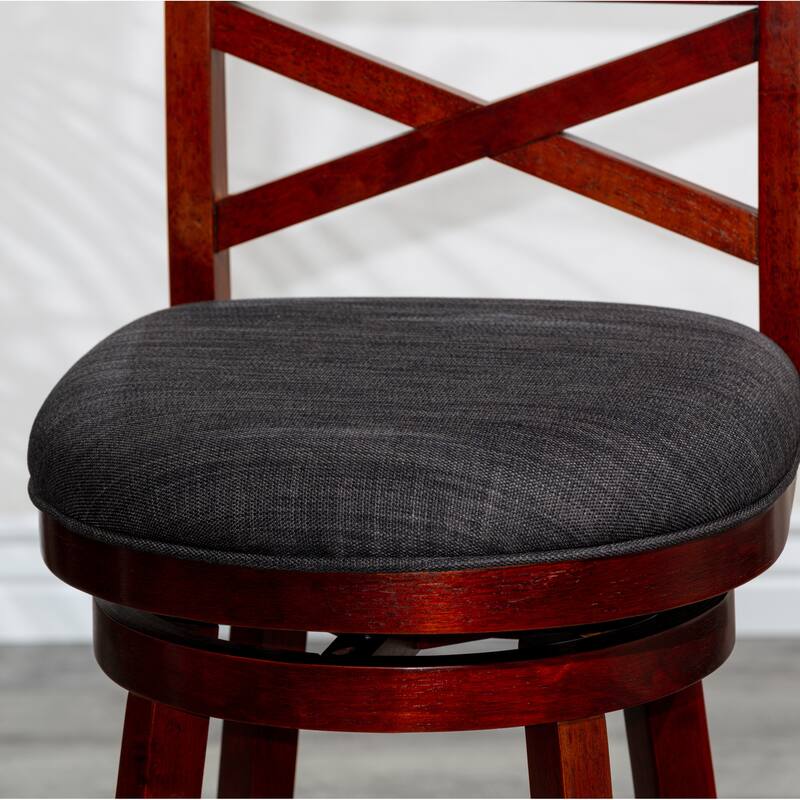 DTY Indoor Living Meeker X-Back Swivel Stool