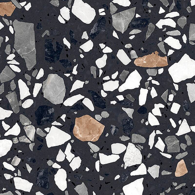 Venexia 8" x 8" Porcelain Look Wall & Floor Tile - Box (12.05 sq. ft.) - Contarini Black White