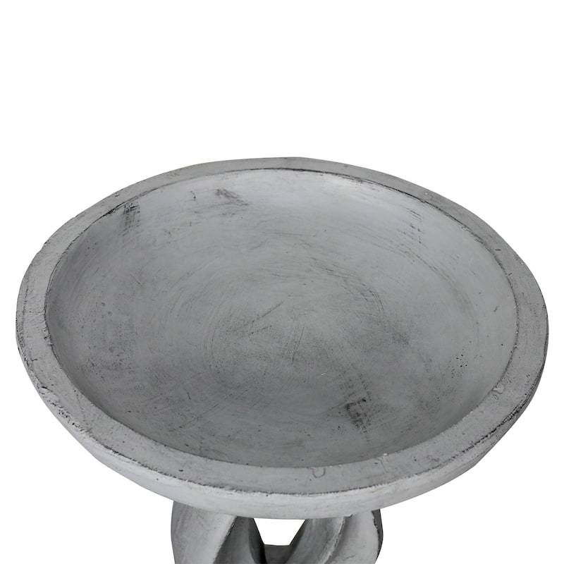 21.8 Inch Height Outdoor Bird Bath - Large Bird Bath for Garden Patio