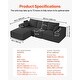 preview thumbnail 12 of 36, UIMOSO Modular Sectional Sofa, Modular Sofa Deep Seat, Cloud Sectional Couch with High Rebound Sponge and Density
