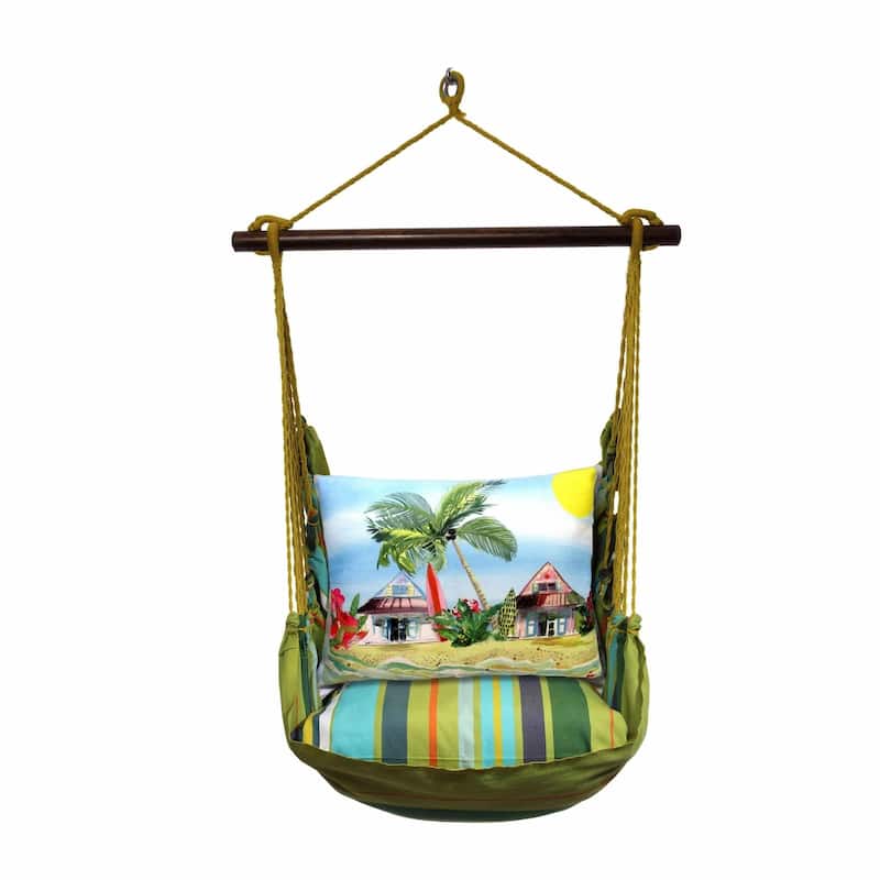Magnolia Casual Swing Set 4 piece - Citrus Stripe w/ Surf Shack