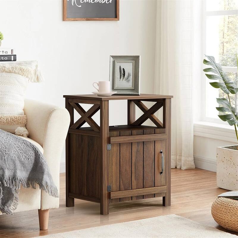 Nightstand with Charging Station