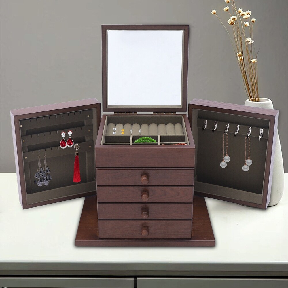 ショップロゼオ インポートNaNa WYEMG Watch Large-Capacity Jewelry Box Display Leather -  Storage