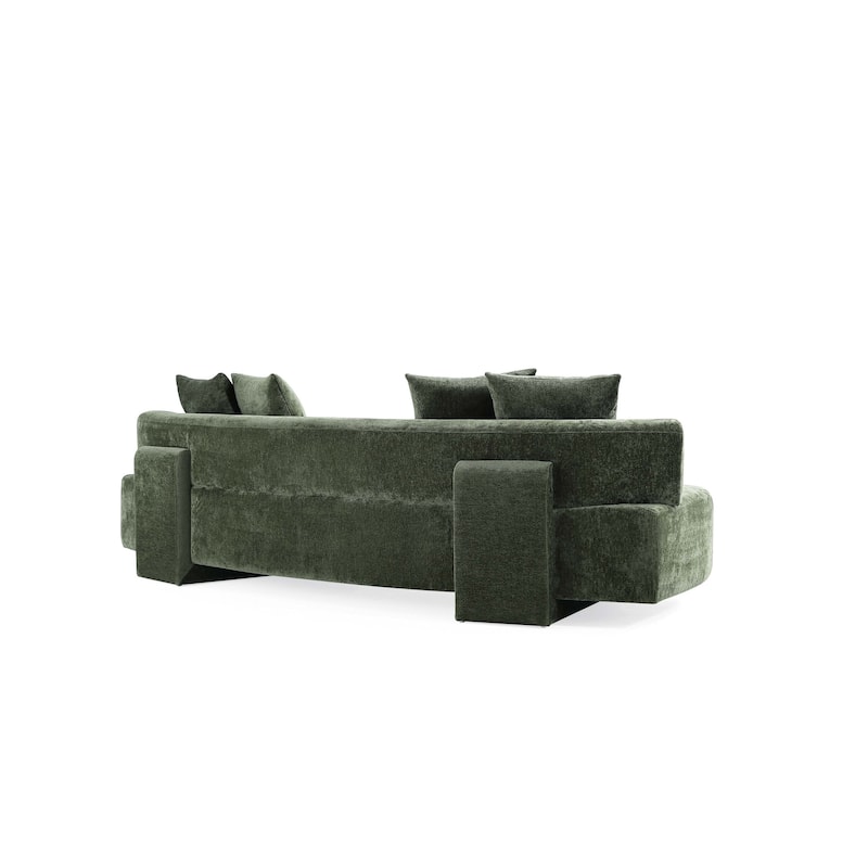 Manhattan Comfort Modern Verandah Chenille 112 Inch XL Sofa