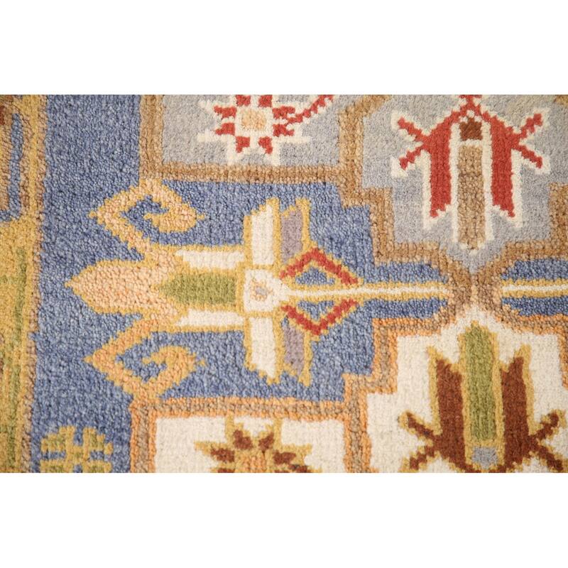 Kazak Runner Rug Hand-Knotted Traditional Wool Carpet - 2'7"x 8'0"