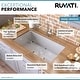 preview thumbnail 4 of 11, Ruvati 33-inch Undermount 16 Gauge Tight Radius Large Kitchen Sink Stainless Steel Single Bowl - RVH7433 - Silver - 33" x 19"
