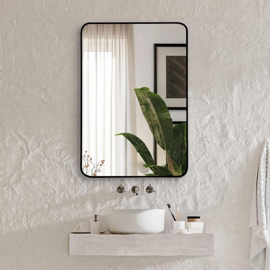 22x30 Inch Metal Framed Rectangular Bathrrom Mirror for Wall