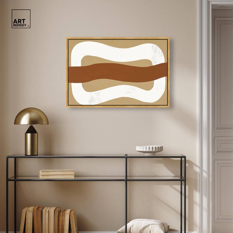Minimal Wavy I Canvas by Art Remedy