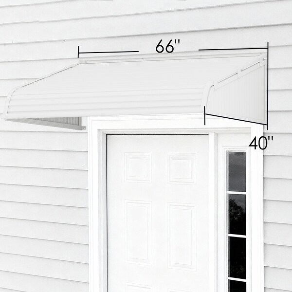 Kozyard Window Awning Aluminum Frame with Impact-Resistant PVC