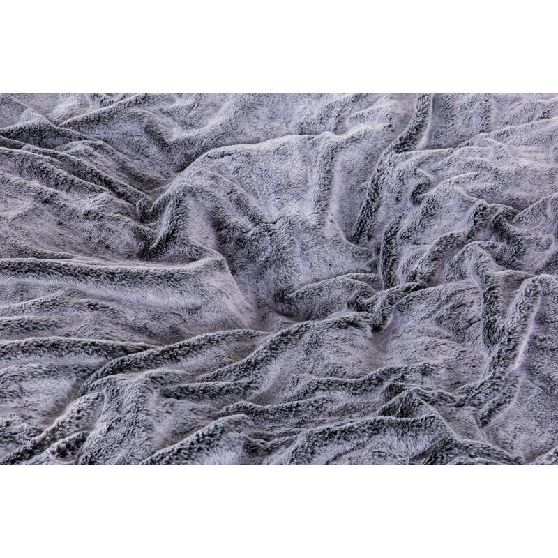 Sealy Bala 5ft Faux Fur Foam Bean Bag Grey